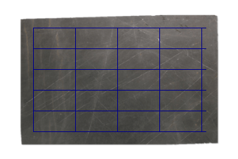 Tegels 61x30.5 cm van Pietra Grey marmer op maat voor wandbekleding