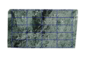 Dalles 61x30.5 cm de Vert des Alpes marbre sur mesure pour sols