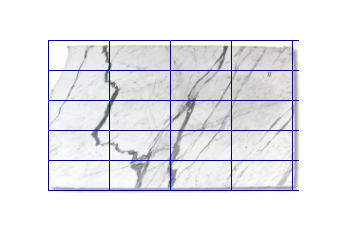 Tiles 61x30.5 cm made of Statuario Venato marble cut to size for wall covering