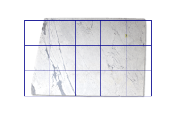Tiles 50x50 cm made of Statuarietto Venato marble cut to size for wall covering