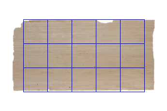 Tegels 50x50 cm van Travertino Romano marmer op maat voor vloeren
