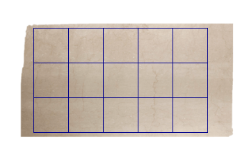 Tiles 50x50 cm made of Botticino Classico marble cut to size for bathroom