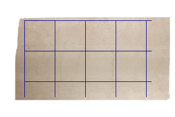 Tiles 60x60 cm made of Botticino Classico marble cut to size for kitchen