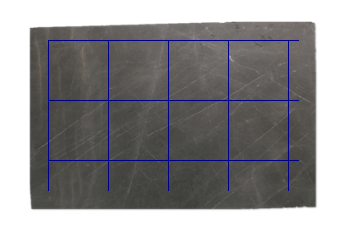 Tiles 60x60 cm made of Pietra Grey marble cut to size for kitchen