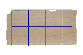 Tegels 70x70 cm van Travertino Romano marmer op maat voor woonkamer of entree