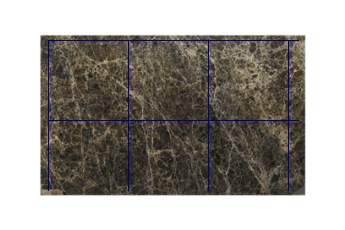 Tiles 80x80 cm made of Emperador Dark marble cut to size for living or entrance hall