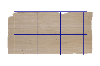 Tegels 80x80 cm van Travertino Romano marmer op maat voor woonkamer of entree