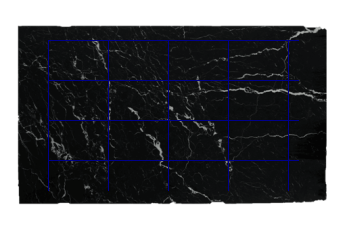 Dalles 60x40 cm de Noir Marquina marbre sur mesure pour sols