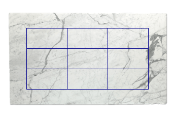 Tiles 80x40 cm made of Statuario Venato marble cut to size for flooring