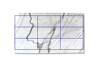 Tiles 80x40 cm made of Statuario Venato marble cut to size for living or entrance hall