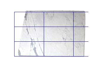 Tiles 100x50 cm made of Statuarietto Venato marble cut to size for living or entrance hall