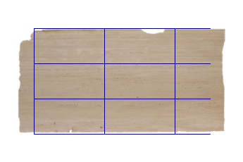 Tegels 100x50 cm van Travertino Romano marmer op maat voor woonkamer of entree