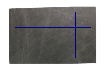 Tiles 100x50 cm made of Pietra Grey marble cut to size for kitchen