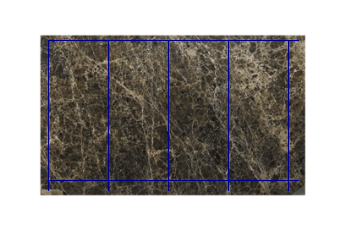 Lastrini 140x60 cm made of Emperador Dark marble cut to size for wall covering