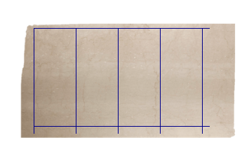 Lastrini 140x60 cm made of Botticino Classico marble cut to size for living or entrance hall