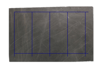 Lastrini 140x60 cm made of Pietra Grey marble cut to size for kitchen