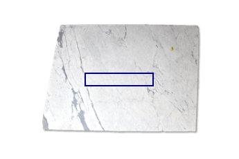 Fenetre de Statuarietto Venato marbre sur mesure pour salon ou entrée 100x20 cm