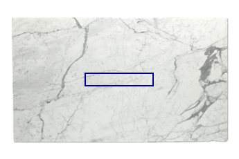 Windowsill made of Statuario Venato marble cut to size for living or entrance hall 100x20 cm