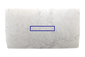 Windowsill made of Statuarietto Venato marble cut to size for living or entrance hall 100x20 cm